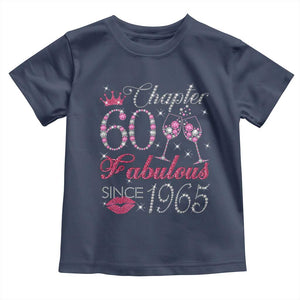 Chapter 60 Fabulous Toddler T Shirt Sparkle Since 1965 60Th Birthday Gift For Women TS02 Navy Print Your Wear