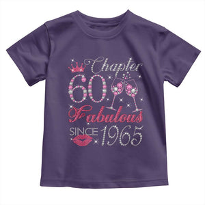 Chapter 60 Fabulous Toddler T Shirt Sparkle Since 1965 60Th Birthday Gift For Women TS02 Purple Print Your Wear