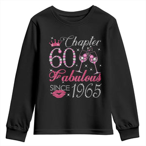 Chapter 60 Fabulous Youth Sweatshirt Sparkle Since 1965 60Th Birthday Gift For Women TS02 Black Print Your Wear