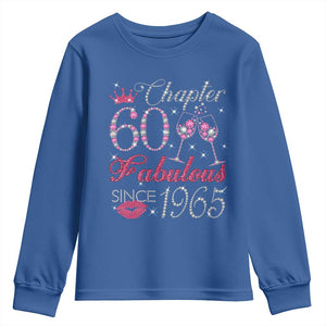 Chapter 60 Fabulous Youth Sweatshirt Sparkle Since 1965 60Th Birthday Gift For Women TS02 Royal Blue Print Your Wear