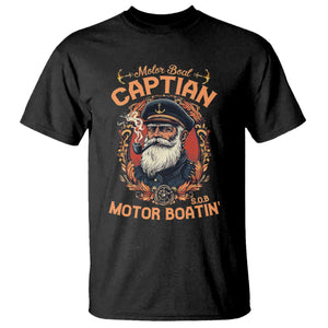 Funny Motor Boat Captain T Shirt Pontoon SOB Motor Boating Vintage TS02 Black Print Your Wear