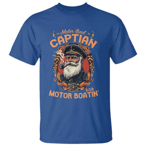 Funny Motor Boat Captain T Shirt - Pontoon SOB Motor Boating Vintage Humor Tee TS02 Royal Blue Print Your Wear