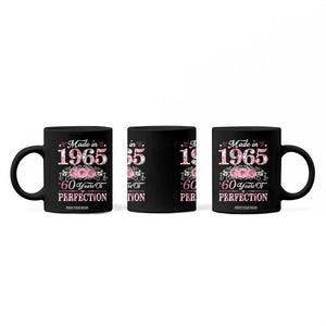 Happy 60th Birthday Floral Coffee Mug Made In 1965 60 Years of Perfection TS02 Print Your Wear