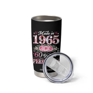 Happy 60th Birthday Floral Tumbler Cup Made In 1965 60 Years of Perfection TS02 Print Your Wear
