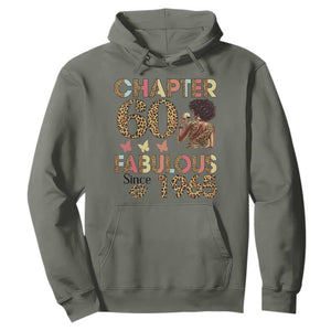 Chapter 60 Fabulous Leopard Hoodie Since 1965 60Th Birthday Gift For Women TS02 Military Green Print Your Wear