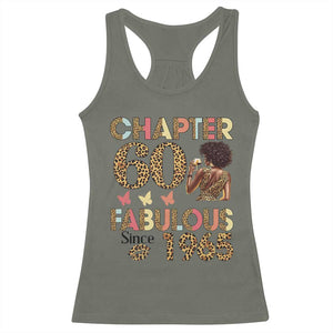 Chapter 60 Fabulous Leopard Racerback Tank Top Since 1965 60Th Birthday Gift For Women TS02 Military Green Print Your Wear