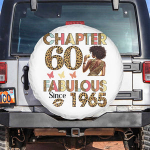 Chapter 60 Fabulous Leopard Spare Tire Cover Since 1965 60Th Birthday Gift For Women TS02 No hole White Print Your Wear