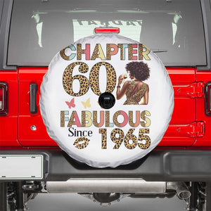 Chapter 60 Fabulous Leopard Spare Tire Cover Since 1965 60Th Birthday Gift For Women TS02 White Print Your Wear