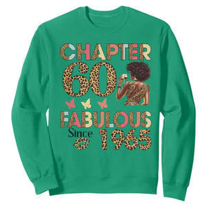 Chapter 60 Fabulous Leopard Sweatshirt Since 1965 60Th Birthday Gift For Women TS02 Irish Green Print Your Wear