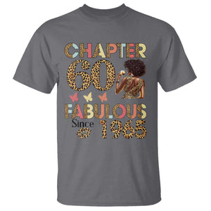 Chapter 60 Fabulous Leopard T Shirt Since 1965 60Th Birthday Gift For Women TS02 Charcoal Print Your Wear