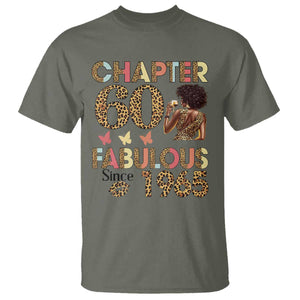 Chapter 60 Fabulous Leopard T Shirt Since 1965 60Th Birthday Gift For Women TS02 Military Green Print Your Wear