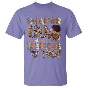 Chapter 60 Fabulous Leopard T Shirt Since 1965 60Th Birthday Gift For Women TS02 Violet Print Your Wear