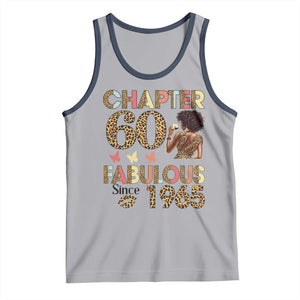 Chapter 60 Fabulous Leopard Tank Top Since 1965 60Th Birthday Gift For Women TS02 Athletic Heather Navy Print Your Wear