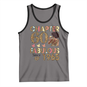 Chapter 60 Fabulous Leopard Tank Top Since 1965 60Th Birthday Gift For Women TS02 Deep Heather Black Print Your Wear