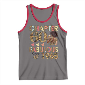 Chapter 60 Fabulous Leopard Tank Top Since 1965 60Th Birthday Gift For Women TS02 Deep Heather Red Print Your Wear