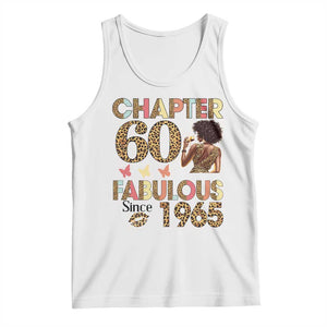 Chapter 60 Fabulous Leopard Tank Top Since 1965 60Th Birthday Gift For Women TS02 White Print Your Wear