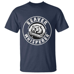 Beaver Whisperer T Shirt Funny Wildlife Lover Nature Humor TS02 Navy Print Your Wear