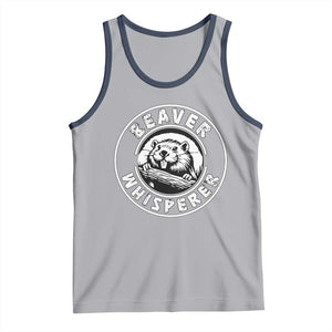 Beaver Whisperer Tank Top Funny Wildlife Lover Nature Humor TS02 Athletic Heather Navy Print Your Wear