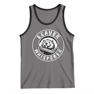 Beaver Whisperer Tank Top Funny Wildlife Lover Nature Humor TS02 Deep Heather Black Print Your Wear