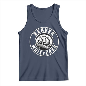 Beaver Whisperer Tank Top Funny Wildlife Lover Nature Humor TS02 Navy Print Your Wear