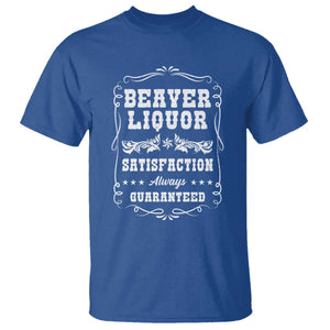 Funny Beaver Liquor T Shirt Adult Drinking Humor Pun Vintage TS02 Royal Blue Print Your Wear