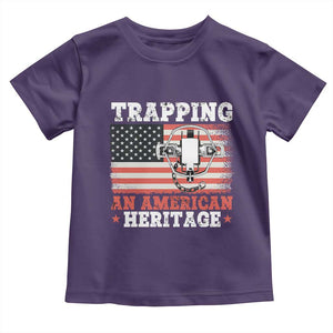 Trapping American Heritage Toddler T Shirt Patriotic Trap Hunting Trapper TS02 Purple Print Your Wear