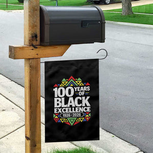 100 Years of Black Excellence 1926 2026 Garden Flag African Tribal Pattern Heritage Celebrating Black History TS02 Print Your Wear