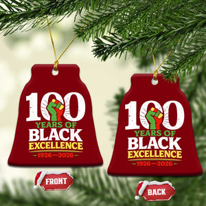 100 Years of Black Excellence 1926 2026 Ceramic Ornament Pan-African Raised Fist Pride Honoring Black History Legacy TS02 Print Your Wear