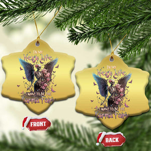 Fairy Skeleton Christmas Ornament In My Next Life I Want To Be The Karma Rose Angel Skull TS02 Print Your Wear
