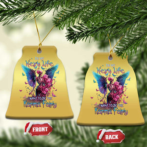 Fairy Skeleton Christmas Ornament In My Next Life I Want To Be The Karma Colorful Rose Angel Skull TS02 Print Your Wear
