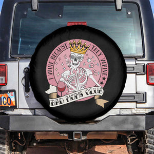 Skull Mom Spare Tire Cover I Wine Because They Whine Mother's Day Gifts TS02 No hole Black Print Your Wear
