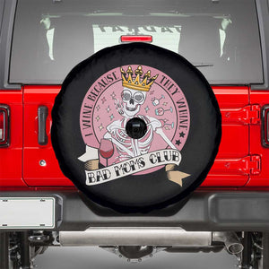 Skull Mom Spare Tire Cover I Wine Because They Whine Mother's Day Gifts TS02 Black Print Your Wear