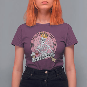Skull Mom T Shirt For Women I Wine Because They Whine Mother's Day Gifts TS02 Maroon Printyourwear