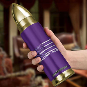 Military Child Born Resilient Tough Bullet Tumbler Month Of The Military Kids Army Soldier American Flag TS02 Print Your Wear