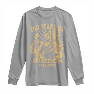 250 Years of Freedom US Presidents Rock Band Long Sleeve Shirt Funny Abraham Lincoln George Washington Teddy Roosevelt Concert 1776 to 2026
