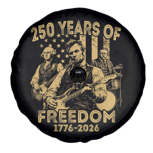 250 Years of Freedom US Presidents Rock Band Spare Tire Cover Funny Abraham Lincoln George Washington Teddy Roosevelt Concert 1776 to 2026 TS02 Print Your Wear