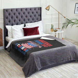 America Turns 250 I Turn 50 Funny 1976 Birthday Throw Blanket American Flag Cake 1776 to 2026 Semiquincentennial TS02 Print Your Wear