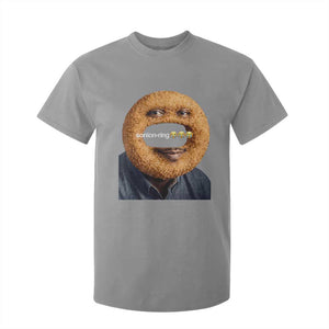 Funny Sonion Ring Cursed Meme Graphic T Shirt For Kid Surreal Deep Fried Onion Ring Joke TS02 Sport Gray Print Your Wear