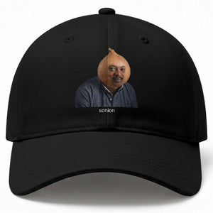 Viral Sonion Surreal Meme Baseball Cap Funny Crying Onion Man Aesthetic Joke