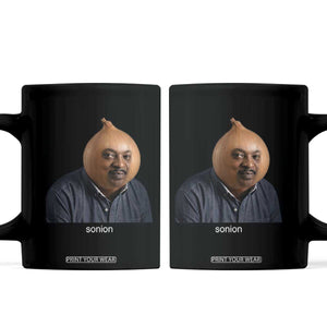 Viral Sonion Surreal Meme Coffee Mug Funny Crying Onion Man Aesthetic Joke TS02 Black Print Your Wear