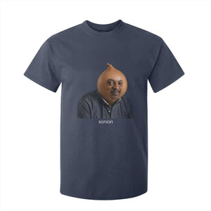Viral Sonion Surreal Meme T Shirt For Kid Funny Crying Onion Man Aesthetic Joke TS02 Navy Print Your Wear