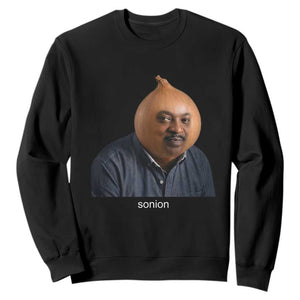 Viral Sonion Surreal Meme Sweatshirt Funny Crying Onion Man Aesthetic Joke