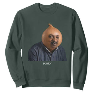 Viral Sonion Surreal Meme Sweatshirt Funny Crying Onion Man Aesthetic Joke