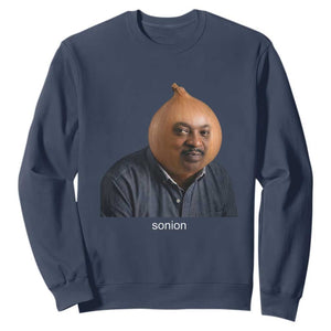 Viral Sonion Surreal Meme Sweatshirt Funny Crying Onion Man Aesthetic Joke