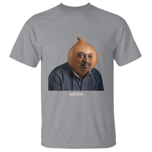Viral Sonion Surreal Meme T Shirt Funny Crying Onion Man Aesthetic Joke TS02 Sport Gray Print Your Wear