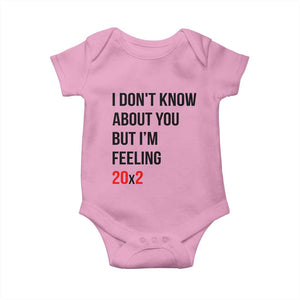 Funny 40th Birthday Pop Culture Lyric Parody Baby Onesie Im Feeling 20x2 40 Years Old Milestone Bday Gag Gift
