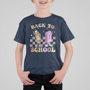 Welcome Back To School T Shirt For Kid Happy First Day Of School Cute Retro Groovy TS02 Printyourwear