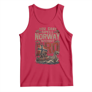 Funny You Cant Spell Norway Without RO Tank Top Vintage Longship Viking Row Spirit Heritage