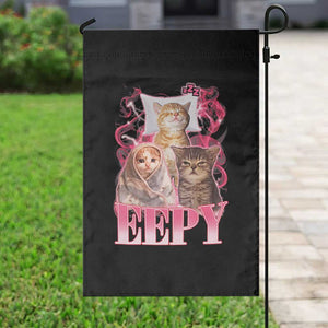Eepy Sleepy Cats Y2K Bootleg Meme Graphic Garden Flag Funny Internet Culture Humor