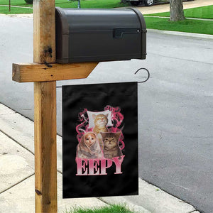 Eepy Sleepy Cats Y2K Bootleg Meme Graphic Garden Flag Funny Internet Culture Humor
